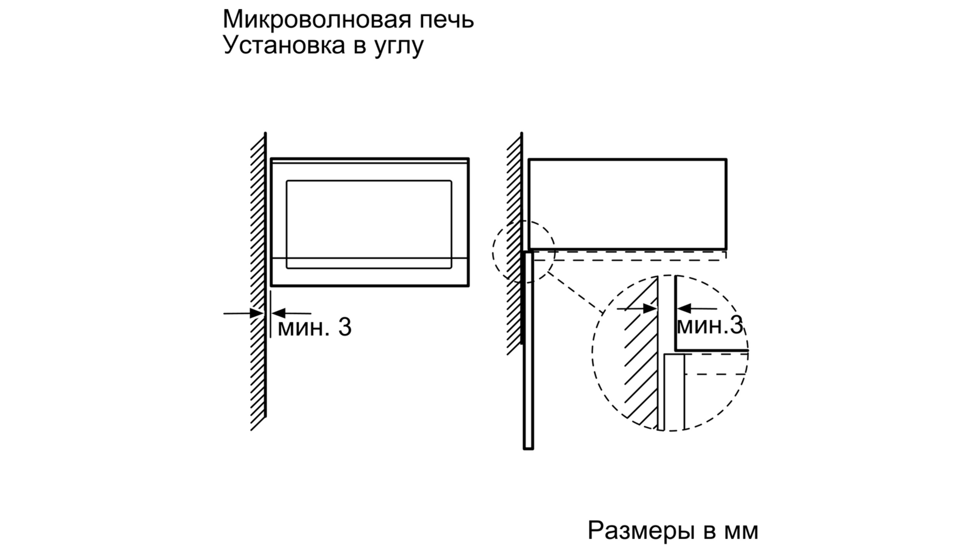 Свч bosch bfl524ms0 схема встраивания